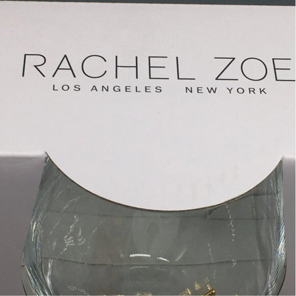 x2 Rachel Zoe Rhinestone Hummingbird Stemless Wine Glass Set Bling Summer 19oz - Picture 4 of 5